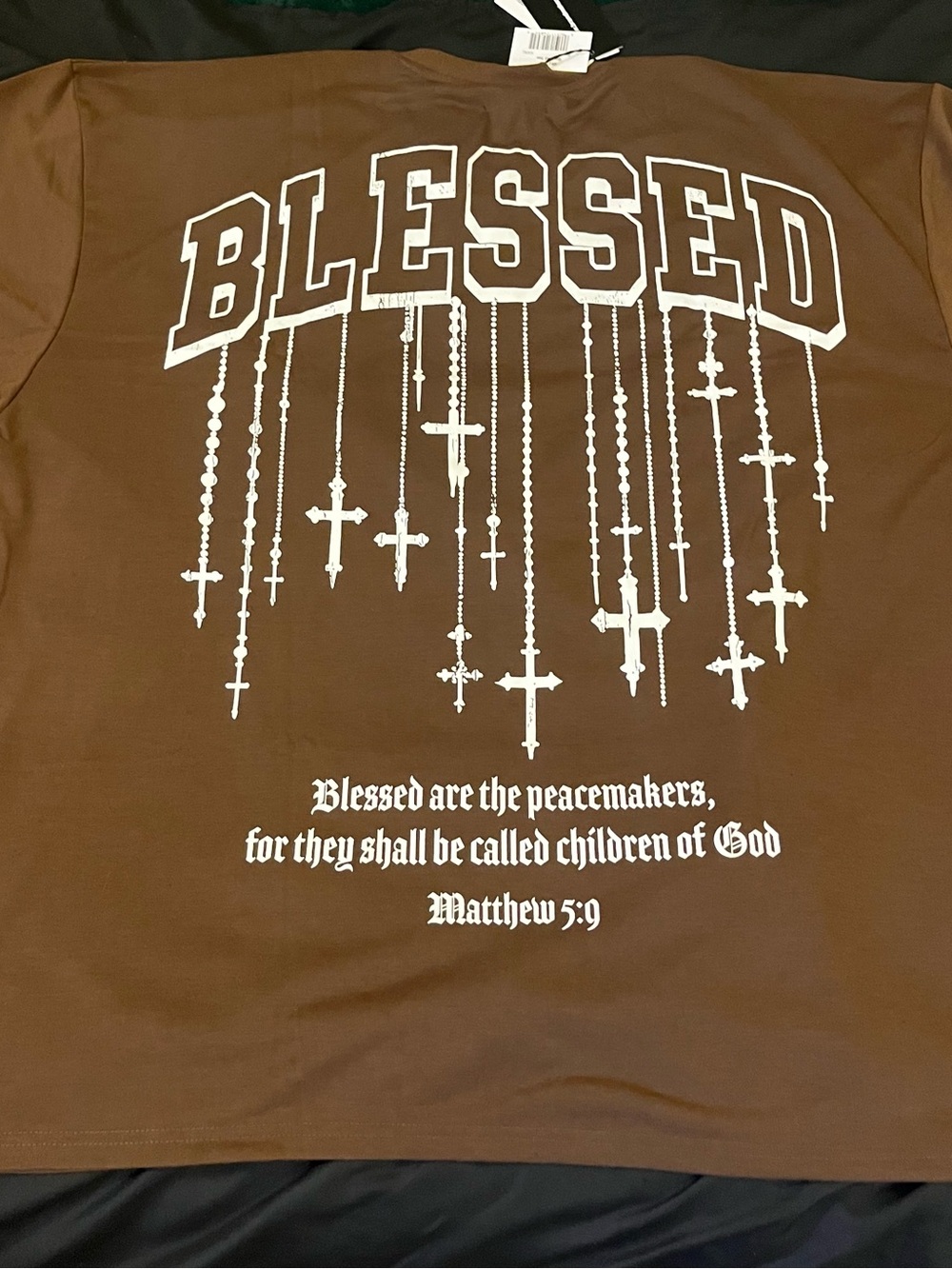 "Blessed" Graphic Tee - Brown